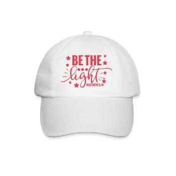 Be The Light matthew - Baseball Cap - white/white - Front