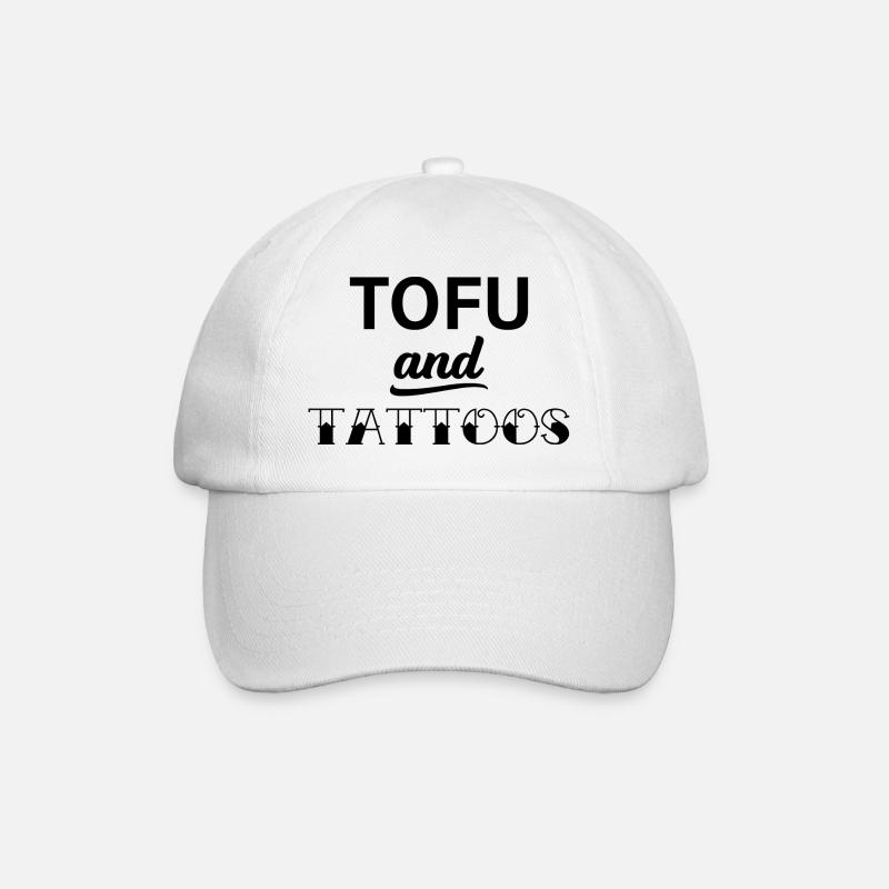 Tofu and Tattoos Vegan Vegan Gift - Baseball Cap - white/white
