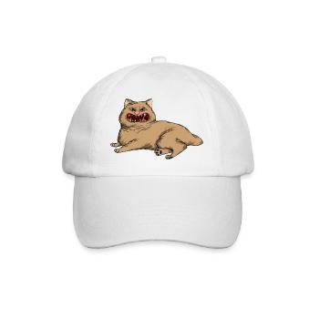 Lustige Katzen 13 - Baseballkappe - Weiß/Weiß - Vorne