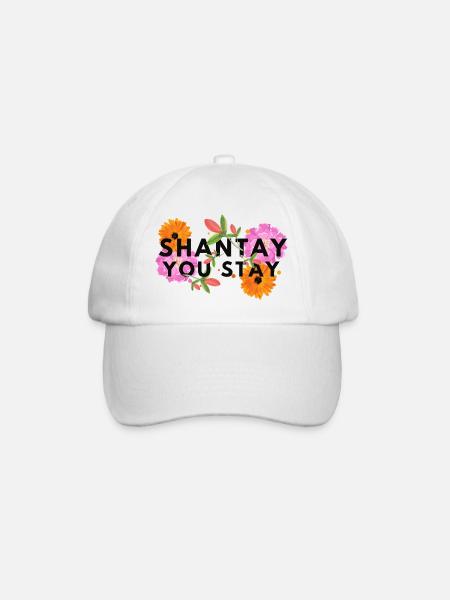 Shantay you stay - Floral - Baseball Cap - white/white