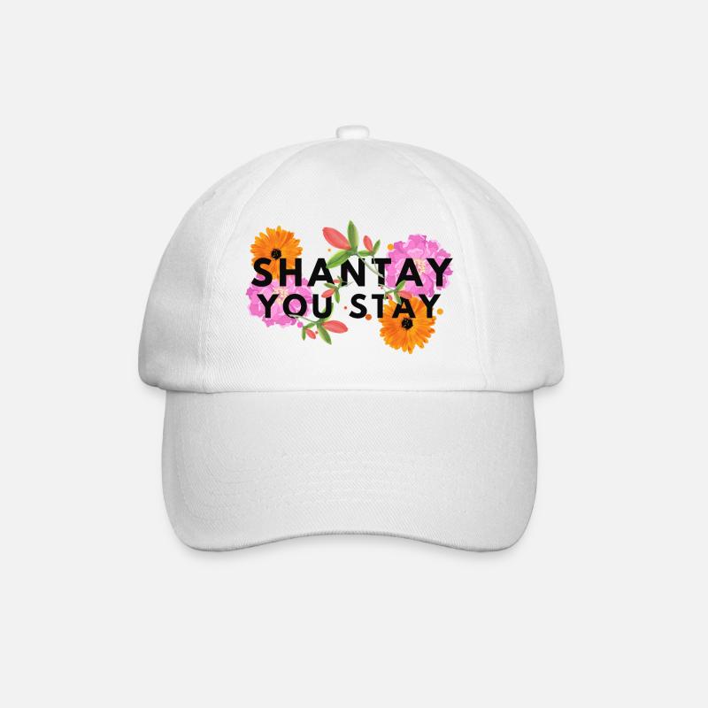 Shantay Sie bleiben - Floral - Baseballkappe - Weiß/Weiß