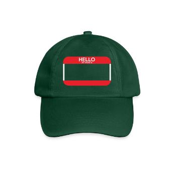 balise de nom vide mon nom est - Casquette classique - vert bouteille - Devant