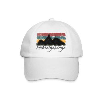 Fichtelgebirge watercolours Schneeberg Ochsenkopf - Baseball Cap - white/white - Front