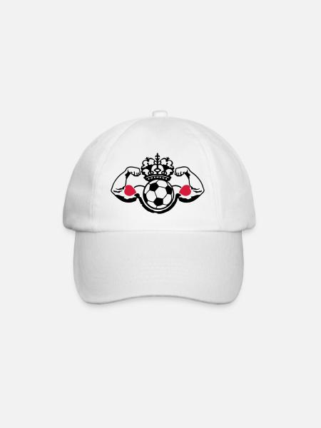 football couronne muscle ballon - Basebollkeps - vit/vit