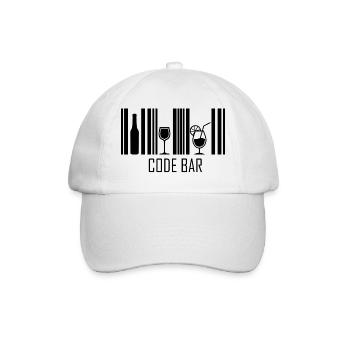 Code Bar - Casquette classique - blanc/blanc - Devant