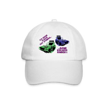 Breaker Runden Neon - Baseballkappe - Weiß/Weiß - Vorne
