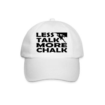 Bouldern Klettern Climbing - Baseballkappe - Weiß/Weiß - Vorne