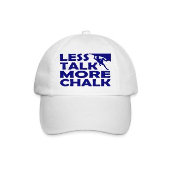 Bouldern Klettern Climbing - Baseballkappe - Weiß/Weiß - Vorne