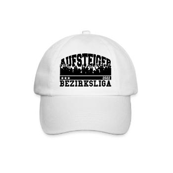 Aufsteiger 2022 Bezirksliga Aufstieg Fußball - Baseballkappe - Weiß/Weiß - Vorne