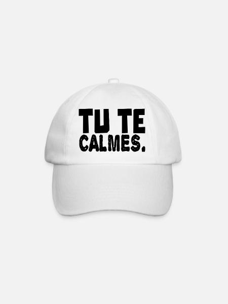 tu te calmes - Casquette classique - blanc/blanc