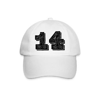 Issue 14 - 14th anniversary - Baseball Cap - white/white - Front