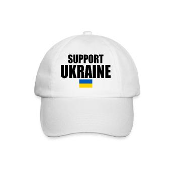 Support ukraine - Baseballkappe - Weiß/Weiß - Vorne
