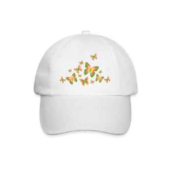 Butterfly Butterfly Insects Spring Summer colorful - Baseball Cap - white/white - Front