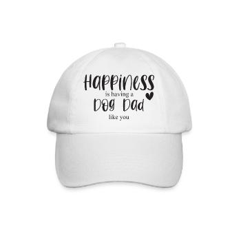 Chien Papa Chiens Chien Homme Fête des Pères Papa Cadeau - Casquette classique - blanc/blanc - Devant