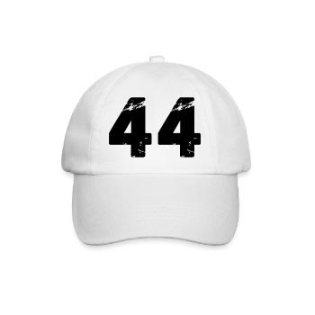 44 - Baseballkappe - Weiß/Weiß - Vorne