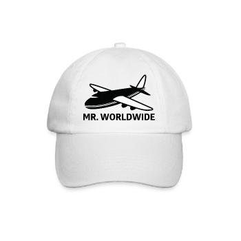 Mister Worldwide - Baseballkappe - Weiß/Weiß - Vorne