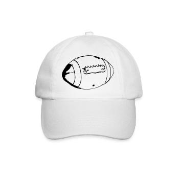 Amerikanischer Football amerikanisch Vektor Stolz - Baseballkappe - Weiß/Weiß - Vorne