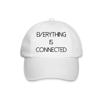 everything is connected love connection relationship - Baseball Cap - white/white - Front