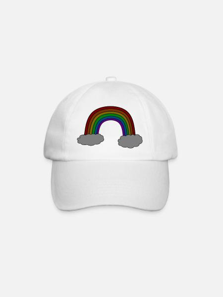 Darker than the rainbow - Baseball Cap - white/white