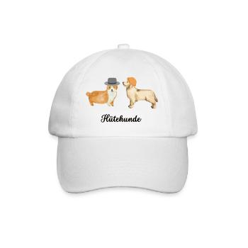 Hütehunde, Hunde mit Hüten - Baseballkappe - Weiß/Weiß - Vorne