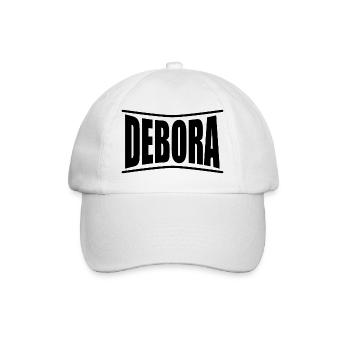 t-shirt Debora t-shirt gift idea - Baseball Cap - white/white - Front