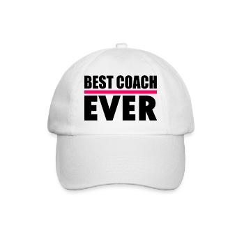Best coach ever - Casquette classique - blanc/blanc - Devant