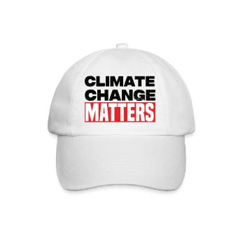 Climate Change Matters - Baseballkappe - Weiß/Weiß - Vorne