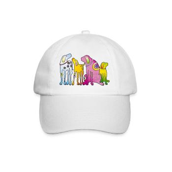 Dogs Pack Pinscher Best Friends Loyal Pet - Baseball Cap - white/white - Front