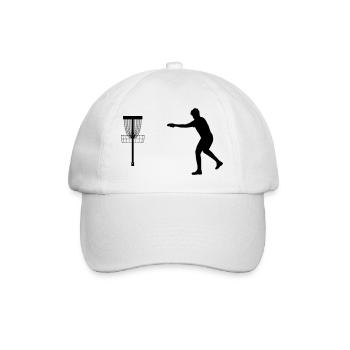 Disc Golfer Bestseller Design Shirt - Casquette classique - blanc/blanc - Devant