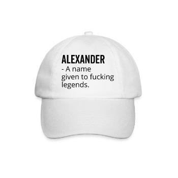 Alexander un nom donné à Fucking Legends - Casquette classique - blanc/blanc - Devant