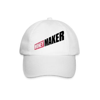 Entrepreneur Money Maker Logo - Baseball Cap - white/white - Front