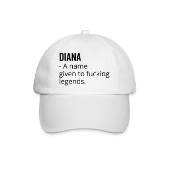 Diana un nom donné à Fucking Legends - Casquette classique - blanc/blanc - Devant
