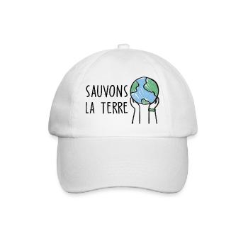 Sauvons la terre - Casquette classique - blanc/blanc - Devant