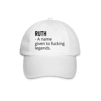 Ruth ein Name für verdammte Legenden - Baseballkappe - Weiß/Weiß - Vorne