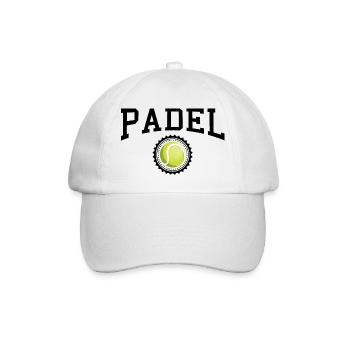 Padel - Cadeau pour joueur de padel - Casquette classique - blanc/blanc - Devant