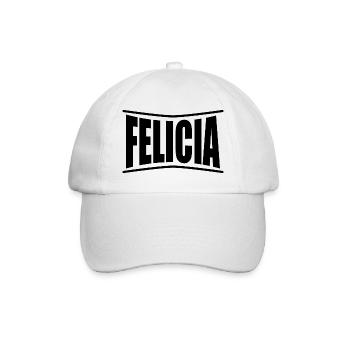 t-shirt Felicia t-shirt gift idea - Baseball Cap - white/white - Front