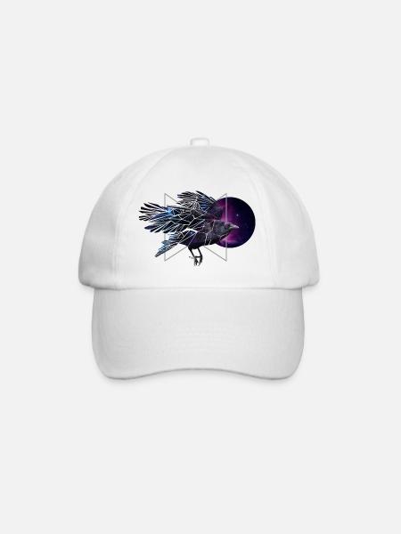 Space Raven - Baseball Cap - white/white