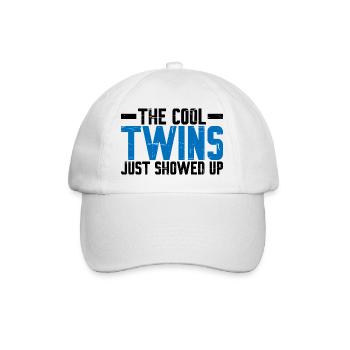 The Cool Twins Just Showed Up 15 - Baseball Cap - white/white - Front