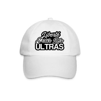 Liberté pour les Ultras - Casquette classique - blanc/blanc - Devant
