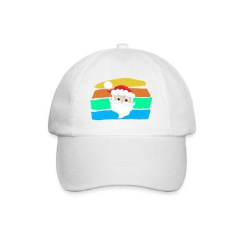 Weihnachtsmann - Baseballkappe - Weiß/Weiß - Vorne