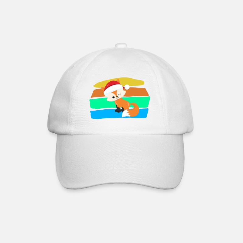 Fuchs - Baseballkappe - Weiß/Weiß