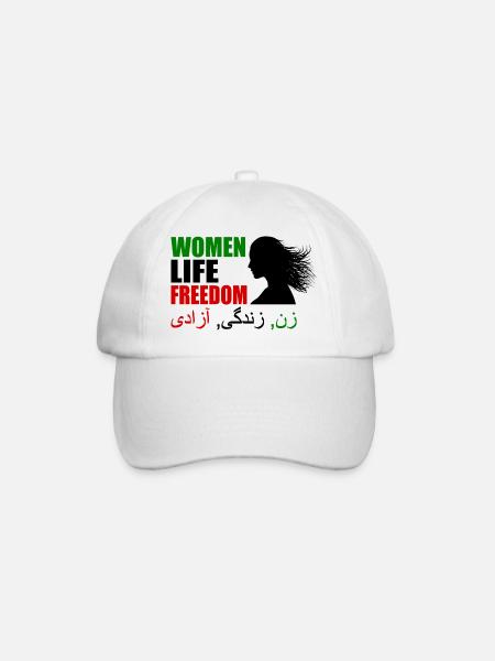 Women life freedom - Baseballkappe - Weiß/Weiß