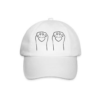 Cat's Paws - Baseball Cap - white/white - Front