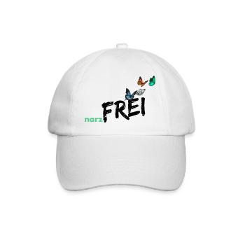 narzfrei schwarz - Baseballkappe - Weiß/Weiß - Vorne