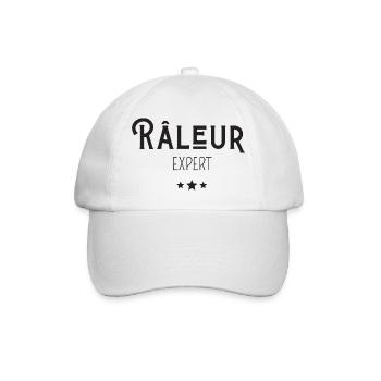 râleur expert - Casquette classique - blanc/blanc - Devant