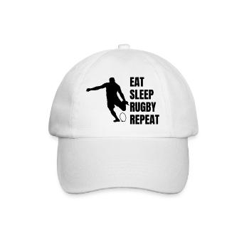Rugby gift rugby player rugby team rugby coach - Baseball Cap - white/white - Front