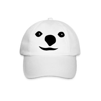 Hund Dog - Baseballkappe - Weiß/Weiß - Vorne