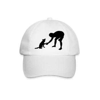 Dog Hund - Baseballkappe - Weiß/Weiß - Vorne
