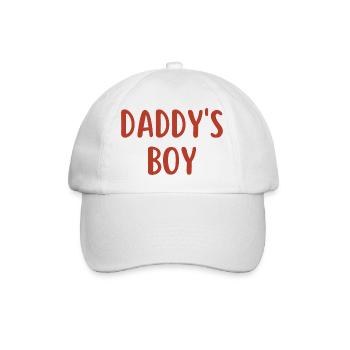 Daddy ́s Boy - Baseball Cap - white/white - Front