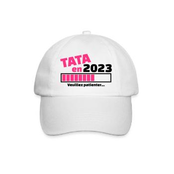 tata en 2023 veuillez patienter - future tata - Casquette classique - blanc/blanc - Devant